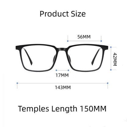 Fashion Eyewear Retro Square Titanium